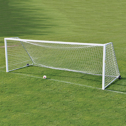 Jaypro Soccer Goal - Classic Official Square Goal Package (8 ft.H x 24 ft.W x 4 ft.B x 10 ft.D) - NFHS, NCAA, FIFA Compliant Jaypro