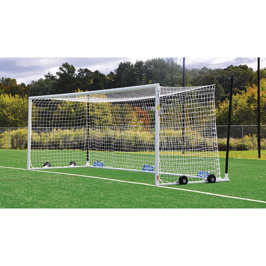 Jaypro Soccer Goals - Nova  World Cup Goal Package (8 ft.H x 24 ft.W x 7 ft.B x 8 ft.D) - NFHS, NCAA, FIFA Compliant Jaypro