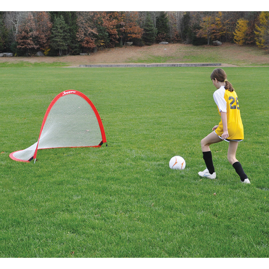 Jaypro Soccer Pop-Up Trainers with Bag (4 ft.W x 2-1/2 ft.H x 2-1/2 ft.D) (Red)
