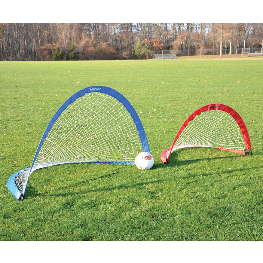 Jaypro Soccer Pop-Up Trainers with Bag (4 ft.W x 2-1/2 ft.H x 2-1/2 ft.D) (Red)