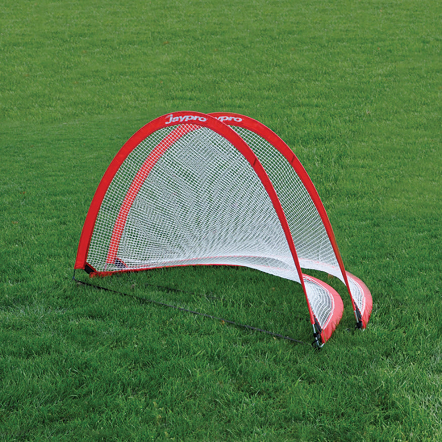 Jaypro Soccer Pop-Up Trainers with Bag (4 ft.W x 2-1/2 ft.H x 2-1/2 ft.D) (Red)