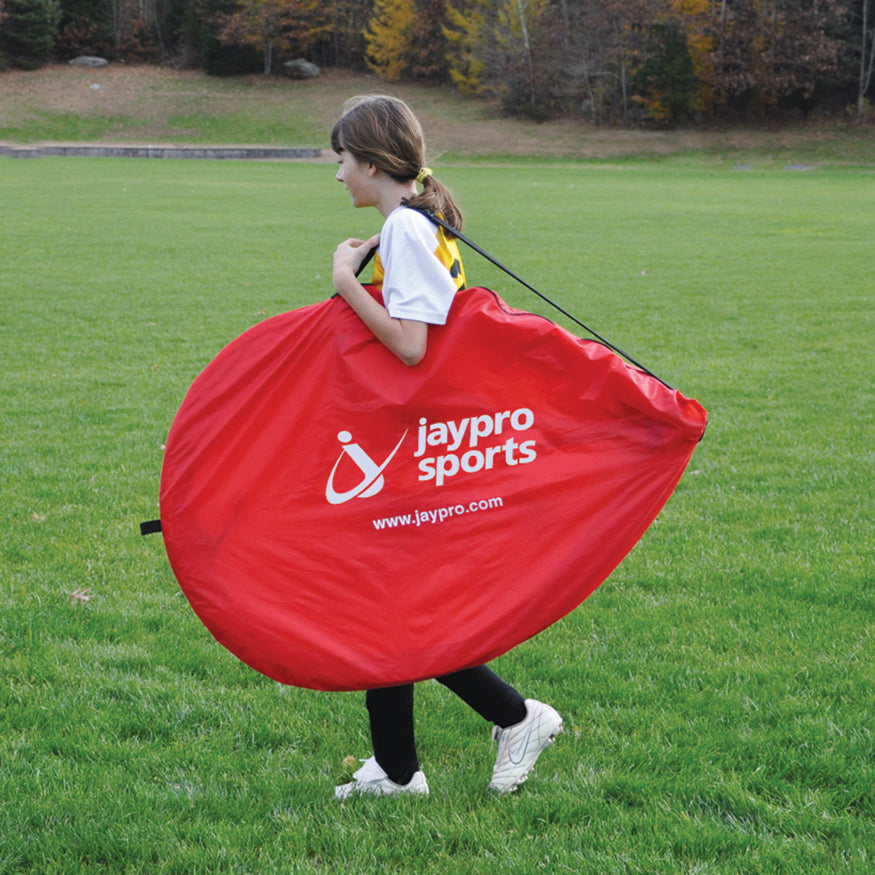 Jaypro Soccer Pop-Up Trainers with Bag (6 ft.W x 3 ft.4 in.H x 3 ft.4 in.D) (Blue)