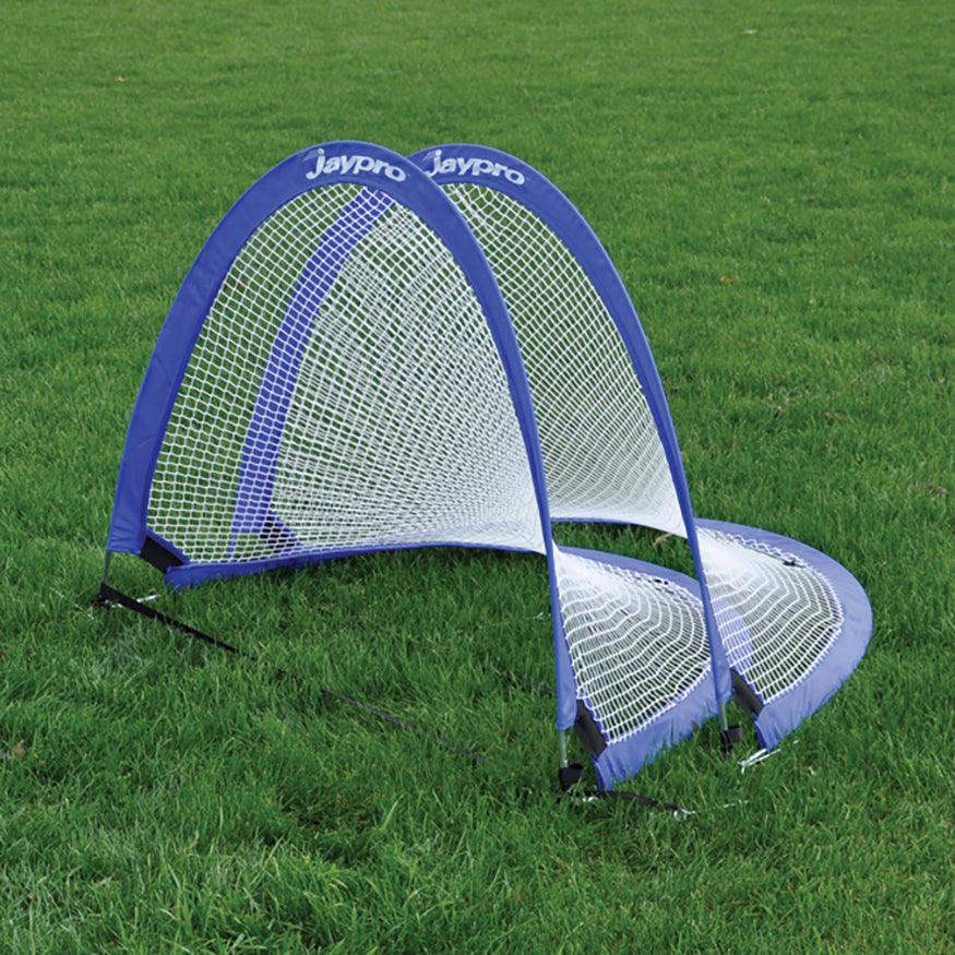 Jaypro Soccer Pop-Up Trainers with Bag (6 ft.W x 3 ft.4 in.H x 3 ft.4 in.D) (Blue)