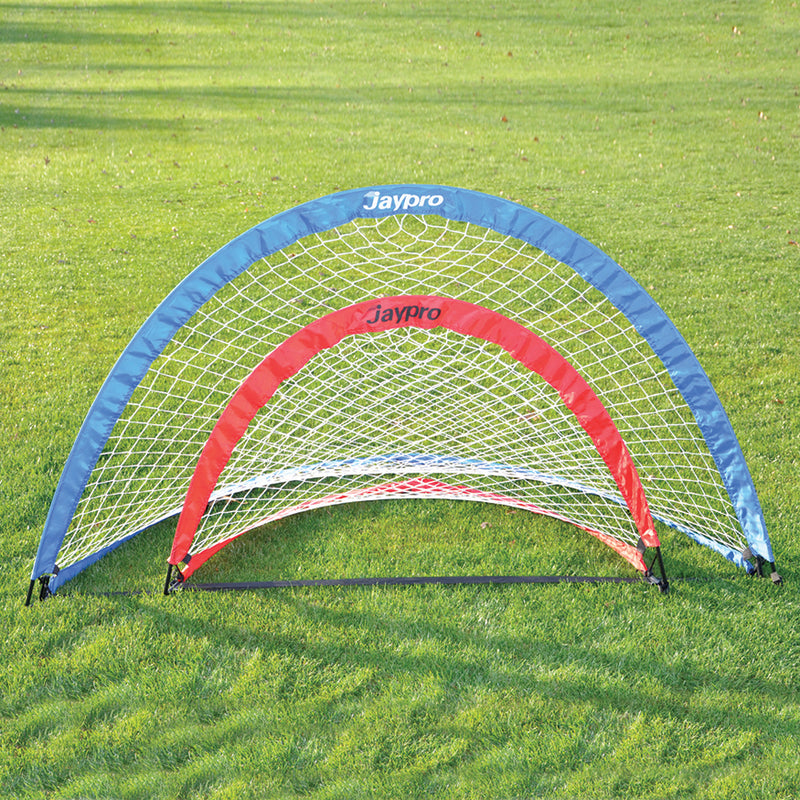 Jaypro Soccer Pop-Up Trainers with Bag (6 ft.W x 3 ft.4 in.H x 3 ft.4 in.D) (Blue)