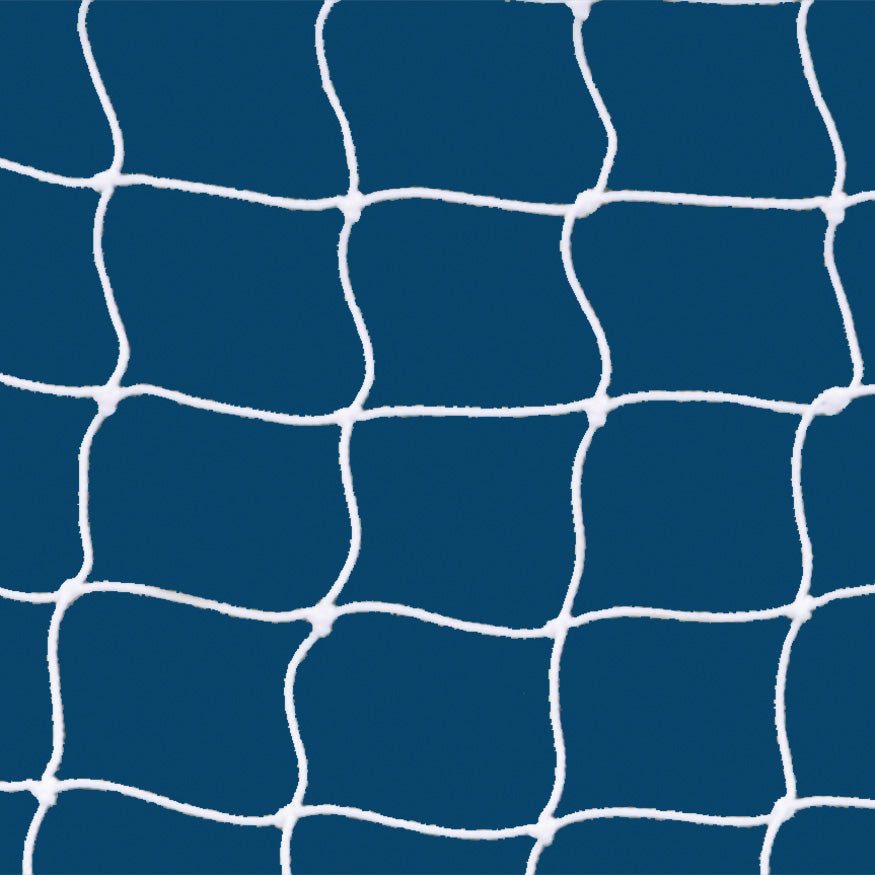 Jaypro Soccer Goal Replacement Nets (5-1/2 in. Sq. - 4mm Braided Mesh) - Classic Official Goal (8 ft.H x 24 ft.W x 4 ft.B x 10 ft.D) (White) Jaypro