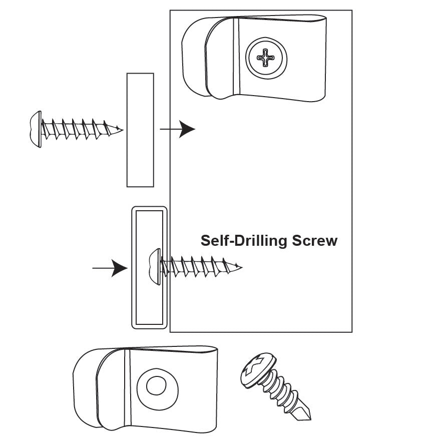 Jaypro Net Clips (Steel) with Self Drilling Screws (Set of 70) Jaypro