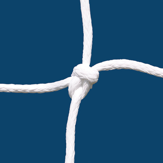 Jaypro Soccer Goal Replacement Nets (5-1/2 in. Sq. - 6mm Braided Mesh) - Classic Official Goal (8 ft.H x 24 ft.W x 4 ft.B x 10 ft.D) (White) Jaypro