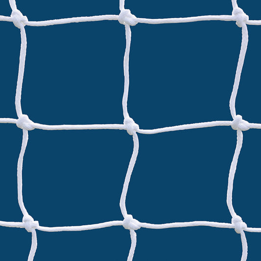 Jaypro Soccer Goal Replacement Nets (5-1/2 in. Sq. - 6mm Braided Mesh) - Classic Official Goal (8 ft.H x 24 ft.W x 4 ft.B x 10 ft.D) (White) Jaypro