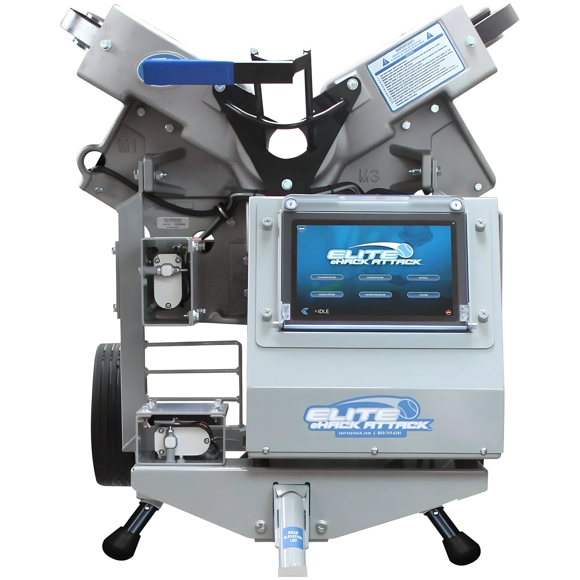 Sports Attack Elite Pitching Machine with digital controls and adjustable throwing angles for baseball training