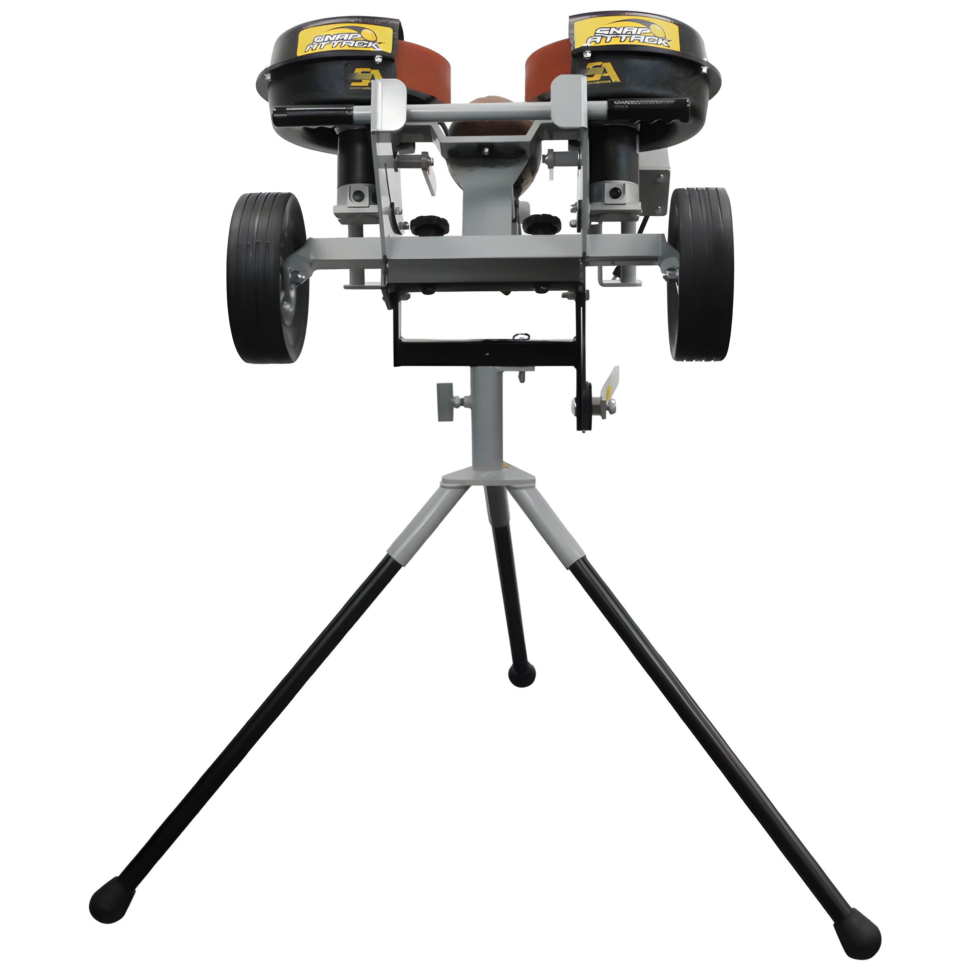 Sports Attack Football Machine on a tripod stand with adjustable height for training sessions