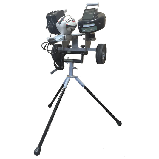 Sports Attack Rugby Machine on a sturdy tripod with a ball launcher and speed control for training sessions