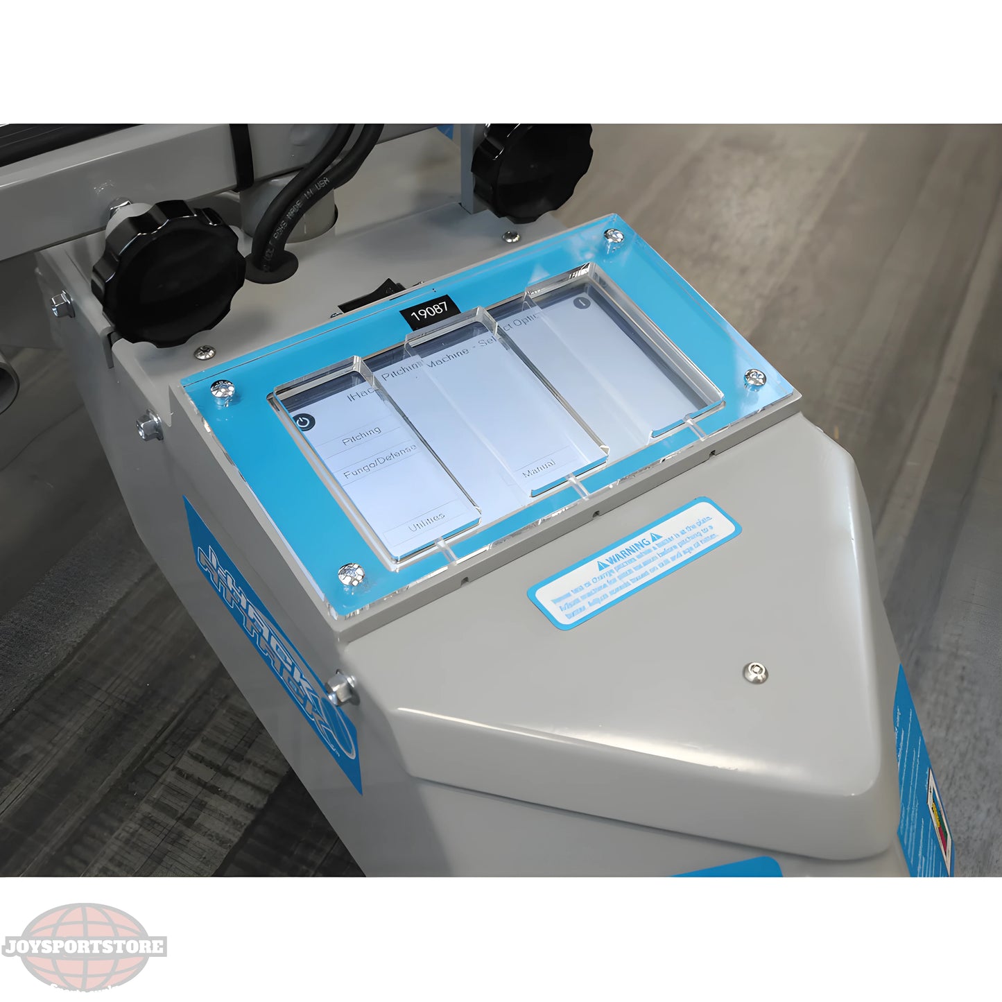 Sports Attack Softball Machine control panel with user-friendly interface and adjustments