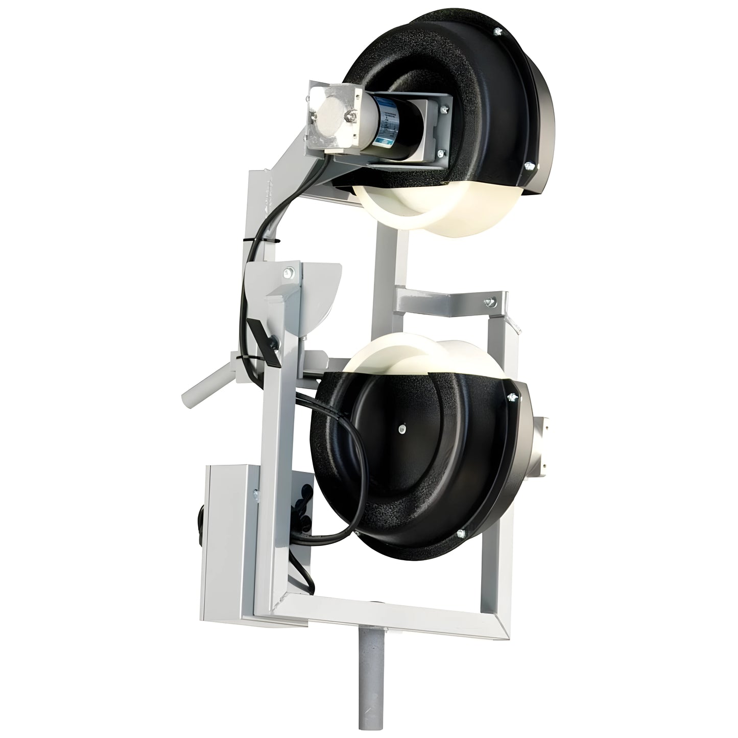 Sports Attack Volleyball Machine featuring dual wheels for precise ball delivery and practice efficiency