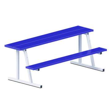 Jaypro Scorer Table (Outdoor) with Bench - 7-1/2 ft. - Portable  (Powder Coated)