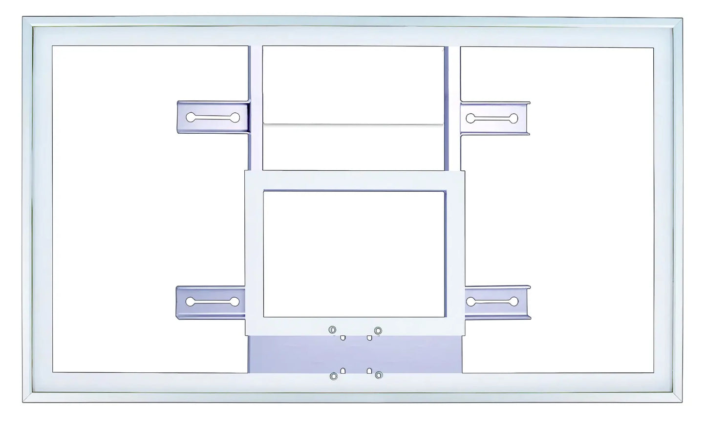 FIRST TEAM white basketball backboard for indoor and outdoor basketball hoop systems