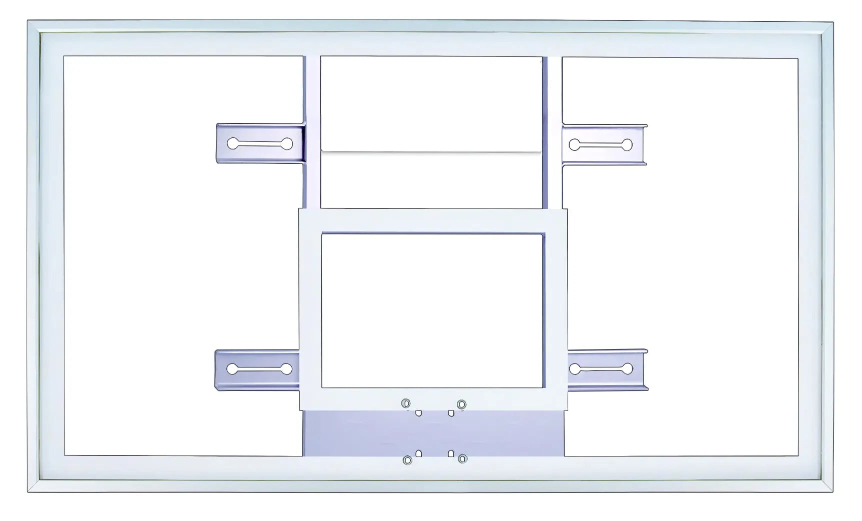 FIRST TEAM white basketball backboard for indoor and outdoor basketball hoop systems