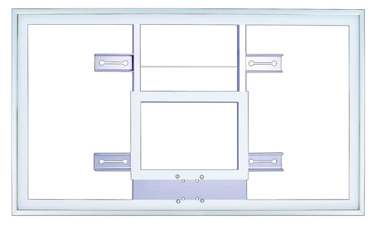 FIRST TEAM white basketball backboard for indoor and outdoor basketball hoop systems
