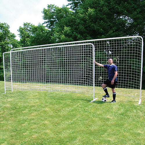 Jaypro Replacement Net (4 in. Sq. Mesh) - Soccer Training Goal - Medium Portable Training Goal (7-1/2 ft.H x 18 ft.W) (White)