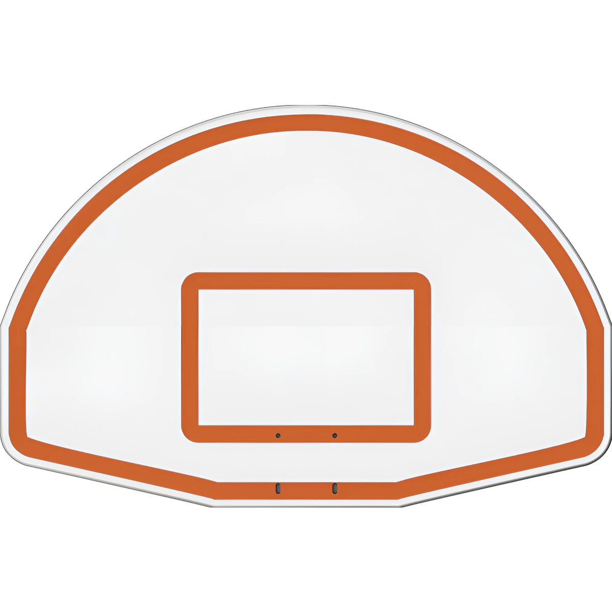 Jaypro sturdy white and orange outdoor basketball hoop backboard for residential or park use