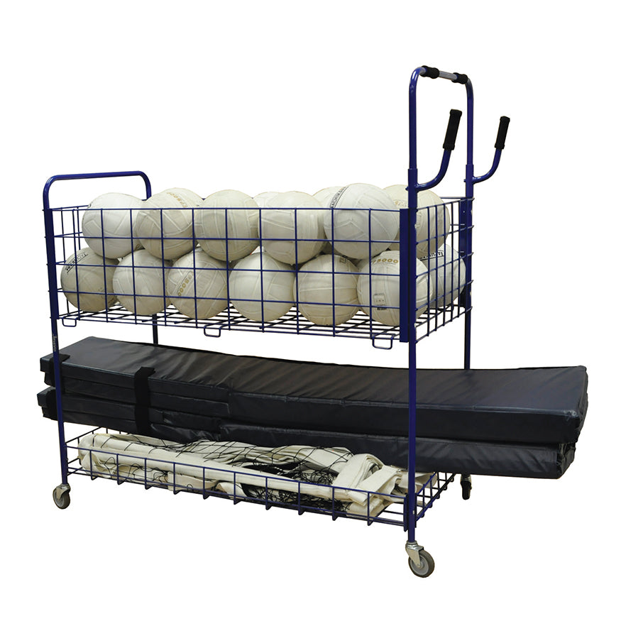 Jaypro Ball Cart - ToteMaster  Open Top (33 Ball) (Blue) Jaypro