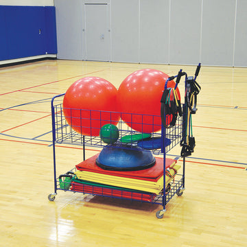 Jaypro Ball Cart - ToteMaster  Open Top (33 Ball) (Blue)