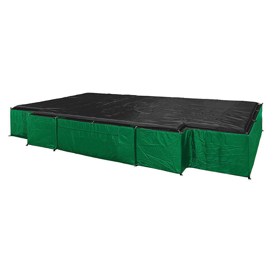 Jaypro Edge Padding - Bolt-On (L shaped for I/O Wood/Acrylic Backboards) - Safe-Pro  (72 in. Wide Backboard) (Black) Jaypro