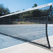 Jaypro Tennis Replacement Net with Center Strap (1-3/4 in. Sq. - 3mm Polyethylene Knotted Mesh) (Outdoor) - Collegiate Tennis Net (42 ft.L x 42 in.H) (Black) Jaypro