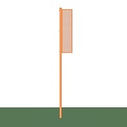 Jaypro Foul Poles - 12 ft. - Softball (Collegiate) (Surface Mount)