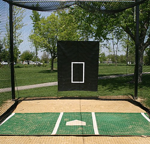 Douglas Baseball Vinyl Hitting Backdrop with Pitching Target Douglas