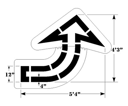 Newstripe Walmart Open Curve Arrow Newstripe