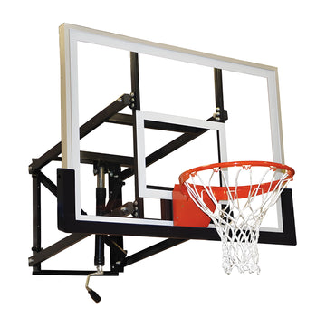 Jaypro Basketball Backstop - Wall-Mounted - Shooting Station - Adjustable Height (Indoor/Outdoor) - (54" W x 36" H)