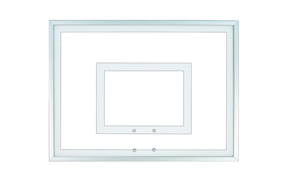 FIRST TEAM clear basketball backboard with mounting holes for basketball hoop installation