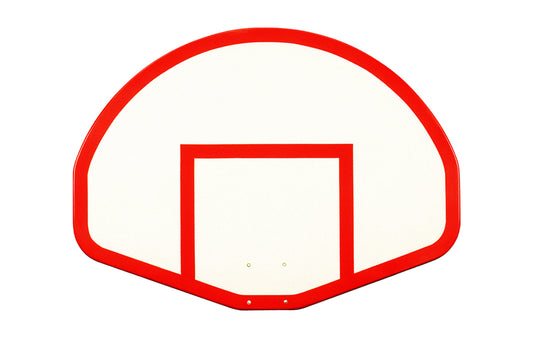 FIRST TEAM basketball backboard in white with red outline for basketball hoop systems