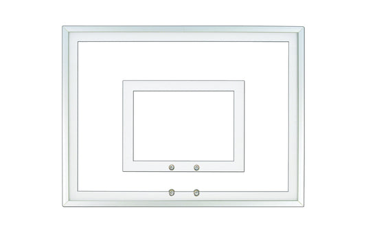 FIRST TEAM clear basketball backboard with white frame for basketball hoop systems