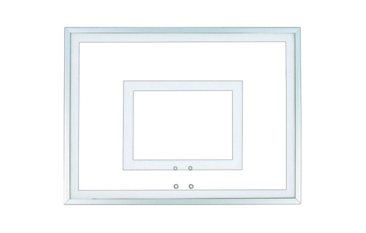 FIRST TEAM clear basketball backboard for indoor or outdoor basketball hoops